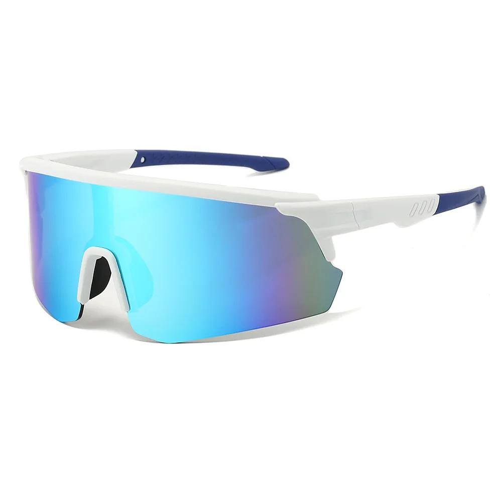 Lunettes de soleil de sport surdimensionnées pour hommes, lunettes de cyclisme, miroir, pour l'extér