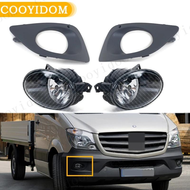 1 ensemble de nouveaux phares antibrouillard avant avec couvercle pour Mercedes Benz Sprinter W906 9
