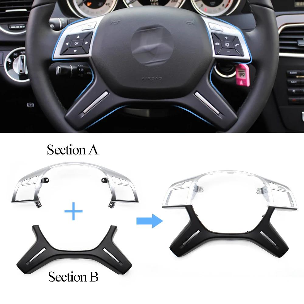 Garniture de couverture de volant de voiture améliorée, panneau extérieur, Mercedes Benz C, E, M, ML
