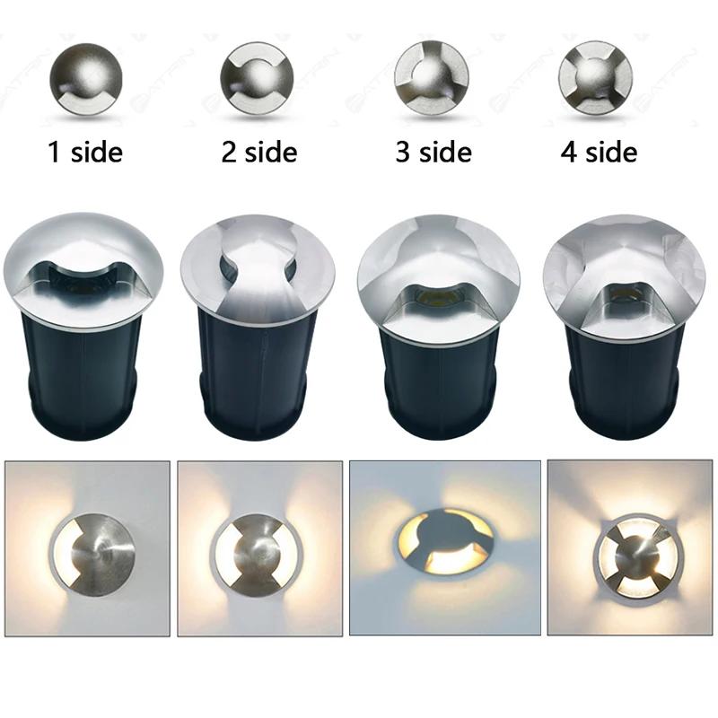 10 pièces LED lumière souterraine 5W 3W COB lampadaire extérieur sol Spot paysage jardin carré chemi
