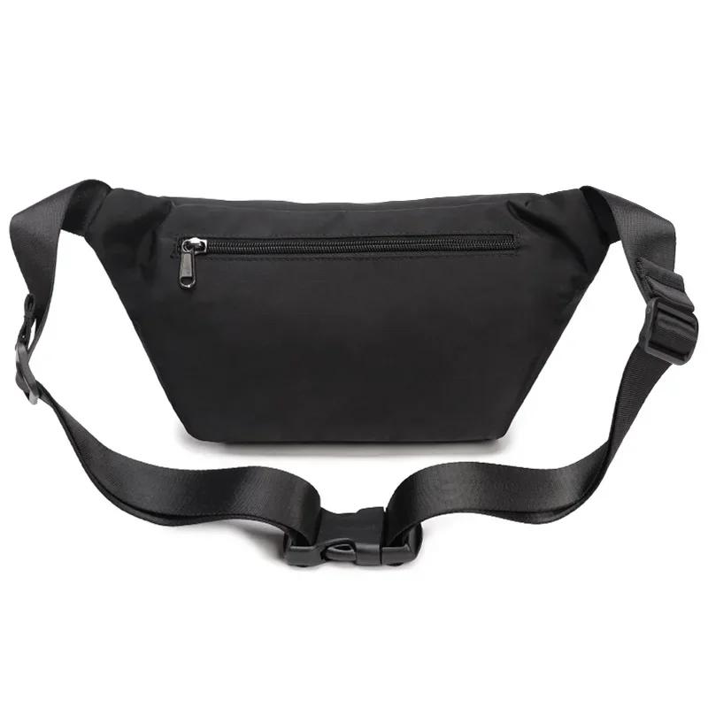 Fouvor – sac de taille rouge en Nylon, sangle réglable, Double fermeture éclair, poche avant, sacs b