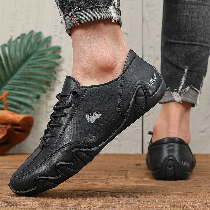 Chaussures pour homme marque de mode mocassins à semelles souples chaussures de marche confortables 