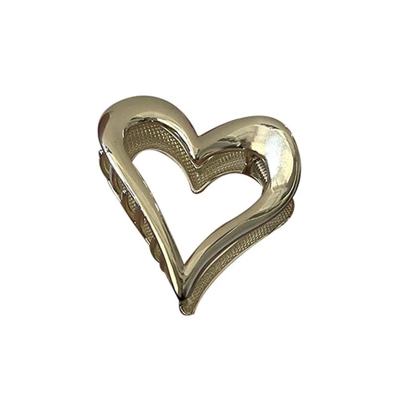 Pince à cheveux en métal pour femmes et filles, pince à queue de cheval géométrique simple, barrette