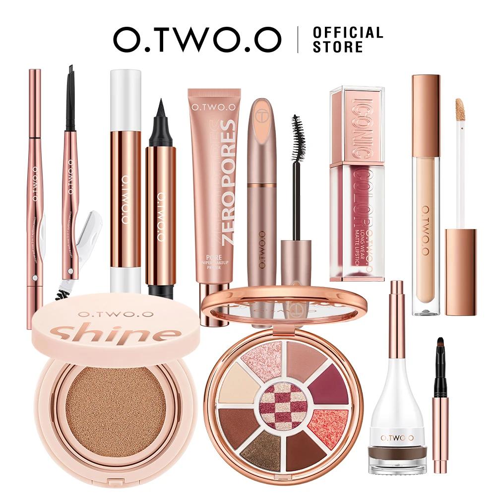 O.TWO.O ensemble de maquillage complet Mascara imperméable Eyeliner fond de teint BB crème coussin d