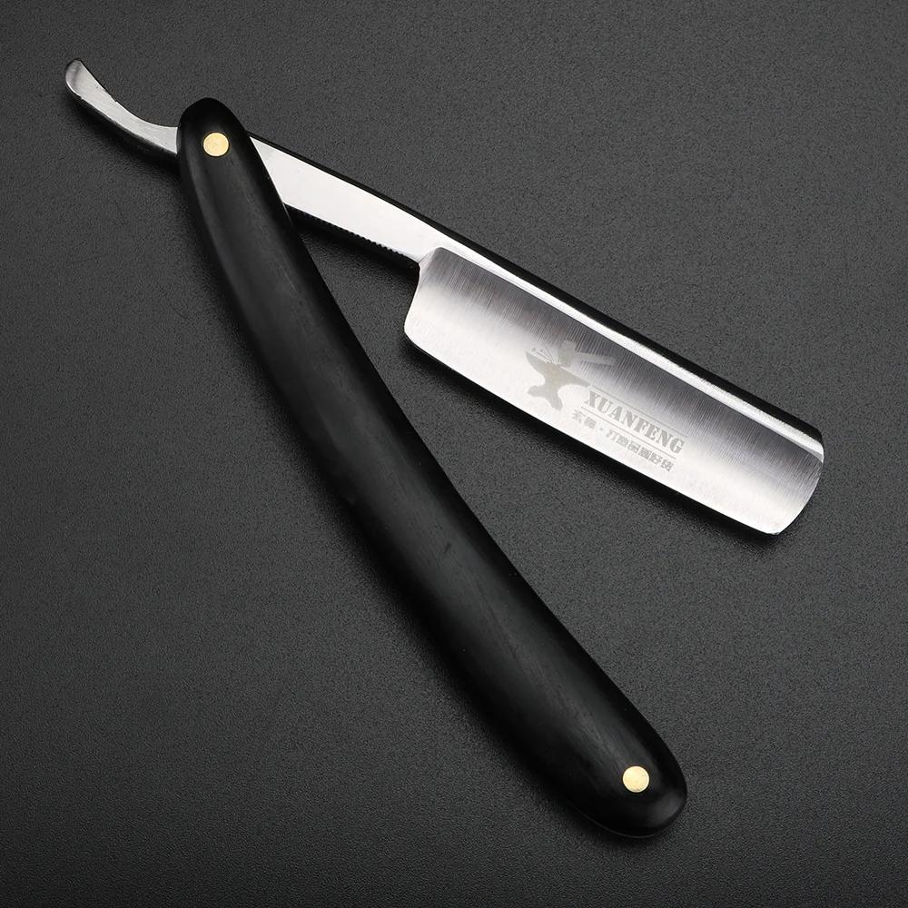 XUAN FENG rasoir pliant traditionnel acier trempé haute dureté rasoir droit pointu rasoir pour homme