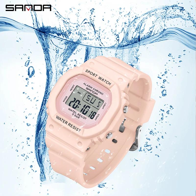 SANDA garçons filles LED montre numérique enfants montre de sport pour montre électronique étanche e