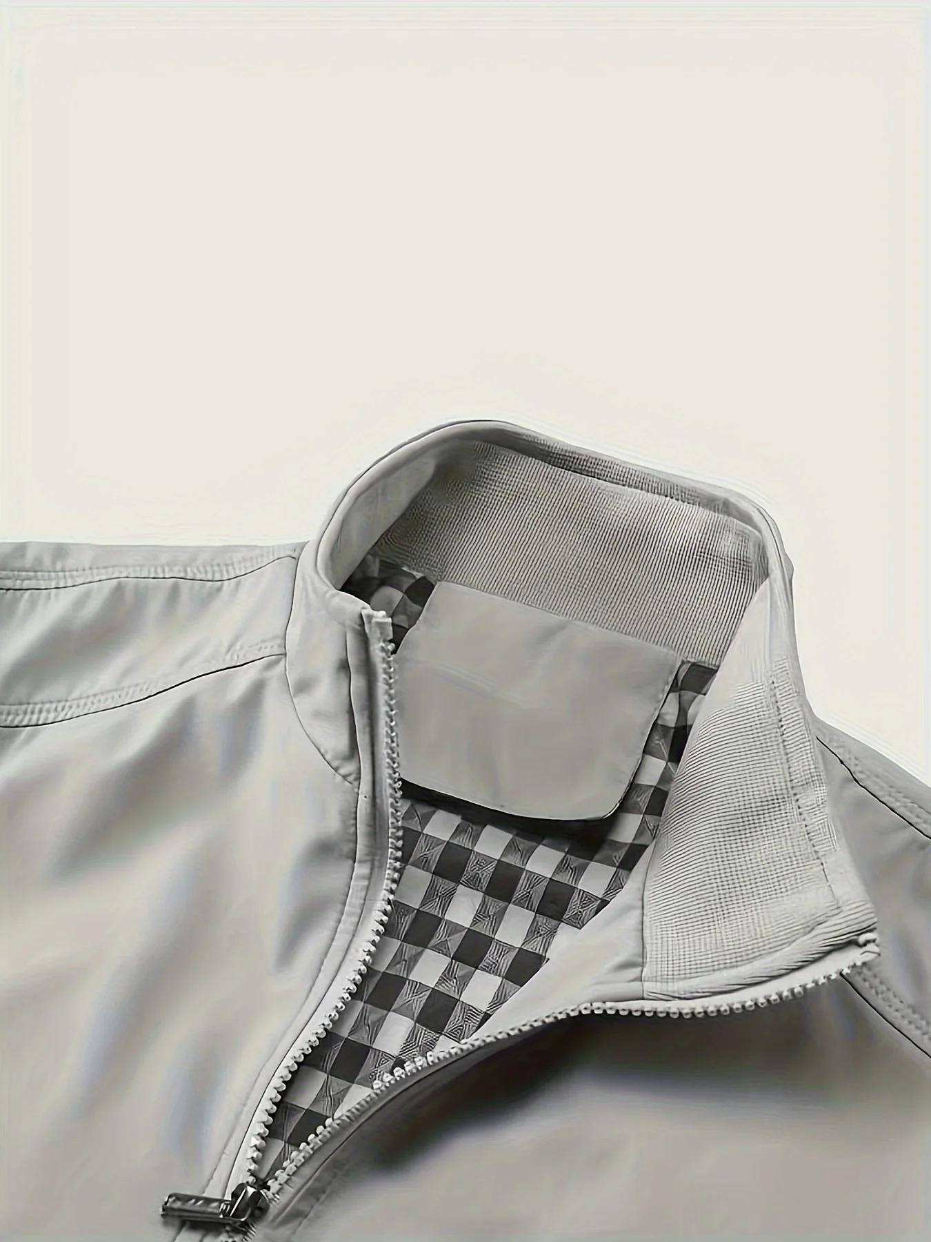 Veste grande taille pour hommes, manteau grande taille décontracté, veste fine de printemps et d'aut