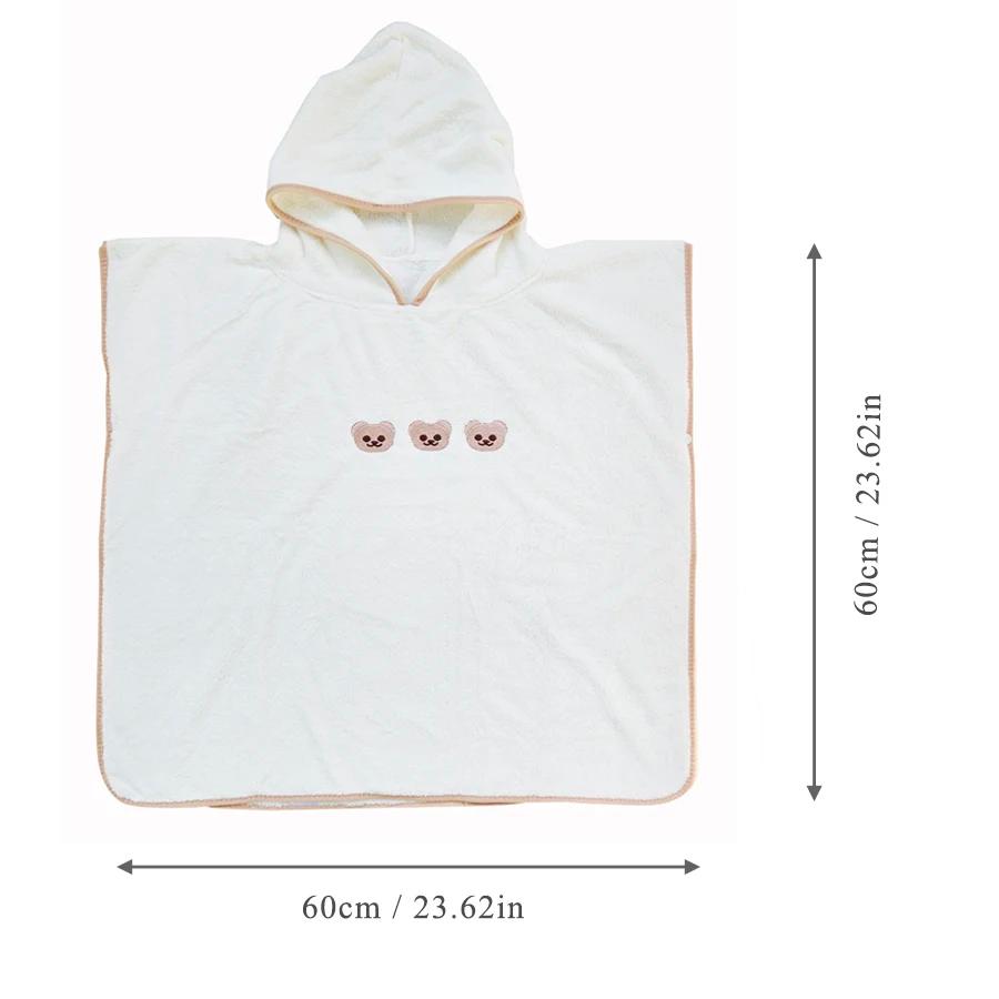 Serviette de bain à capuche en velours de corail doux pour bébé, peignoir pour enfant, mignon, Anima