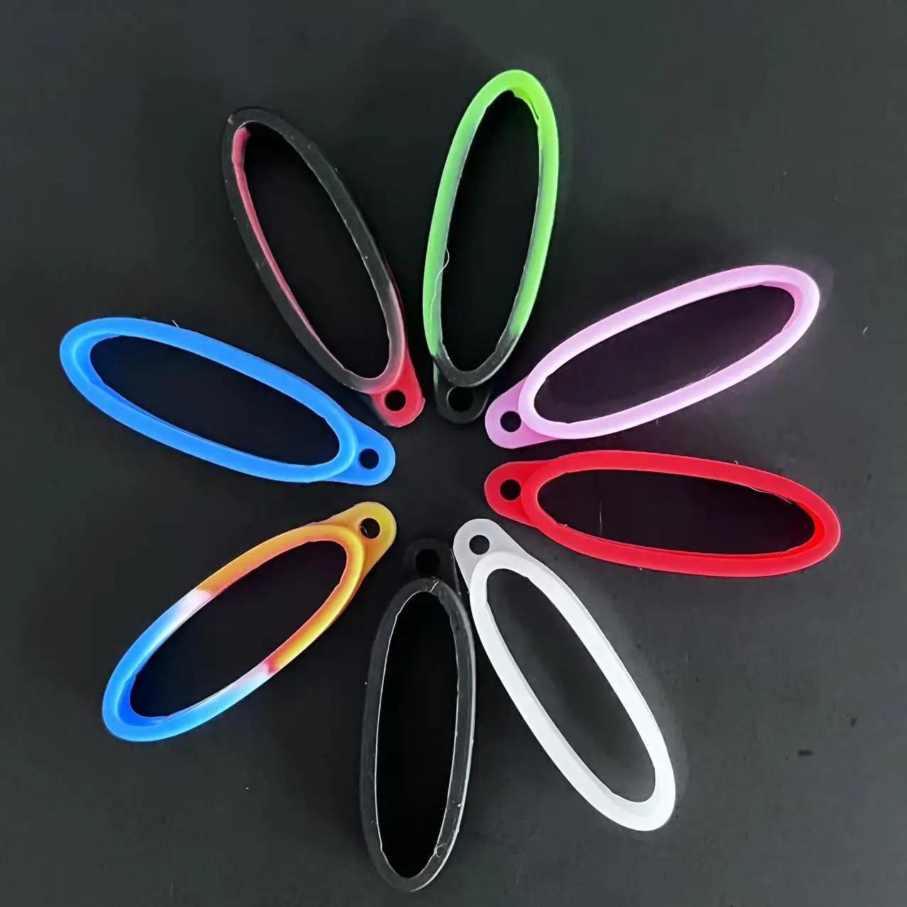 Anneau en silicone avec trou pour boîte mécanique, bande de lanière, UL, porte-clés conflicloop, déc