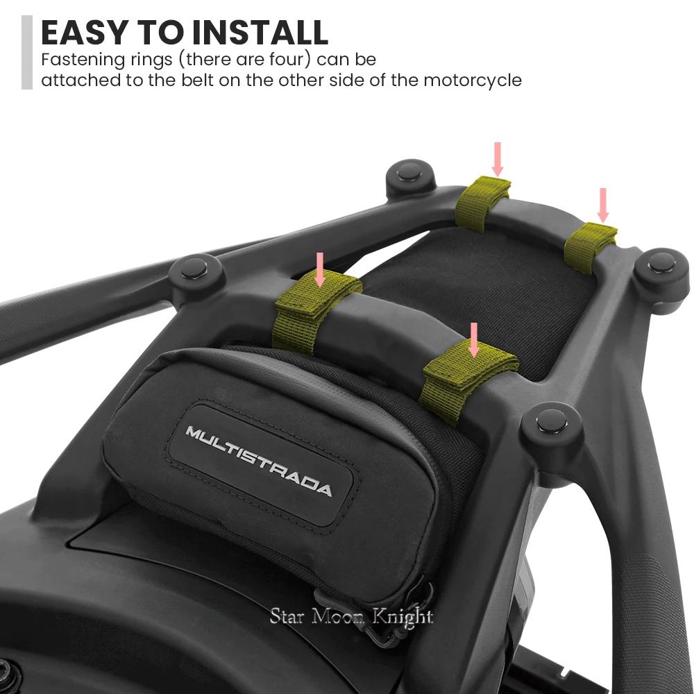Porte-bagages sous sac, outil de rangement de voyage, sacs étanches pour Ducati Multistrada V4S V4 S