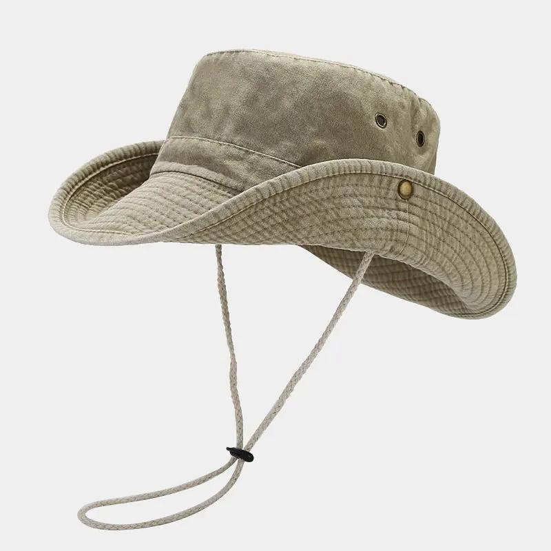 Chapeau de soleil en coton Four Seasons pour hommes et femmes, casquette de voyage en plein air, cha