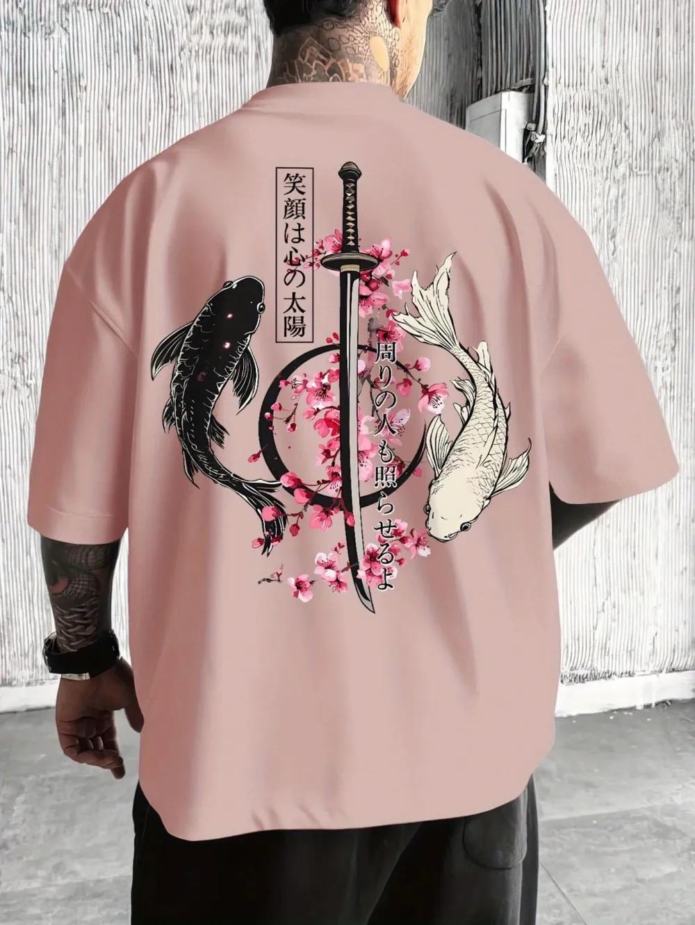 T-shirt d'été confortable et respirant à col rond pour hommes européens et américains, imprimé lettr