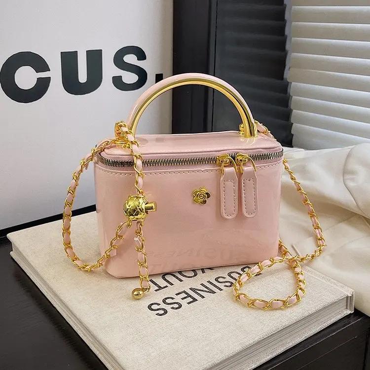 ​ ​ Pochette de luxe pour femmes, boîte à bandoulière structurée de qualité supérieure, Texture de G