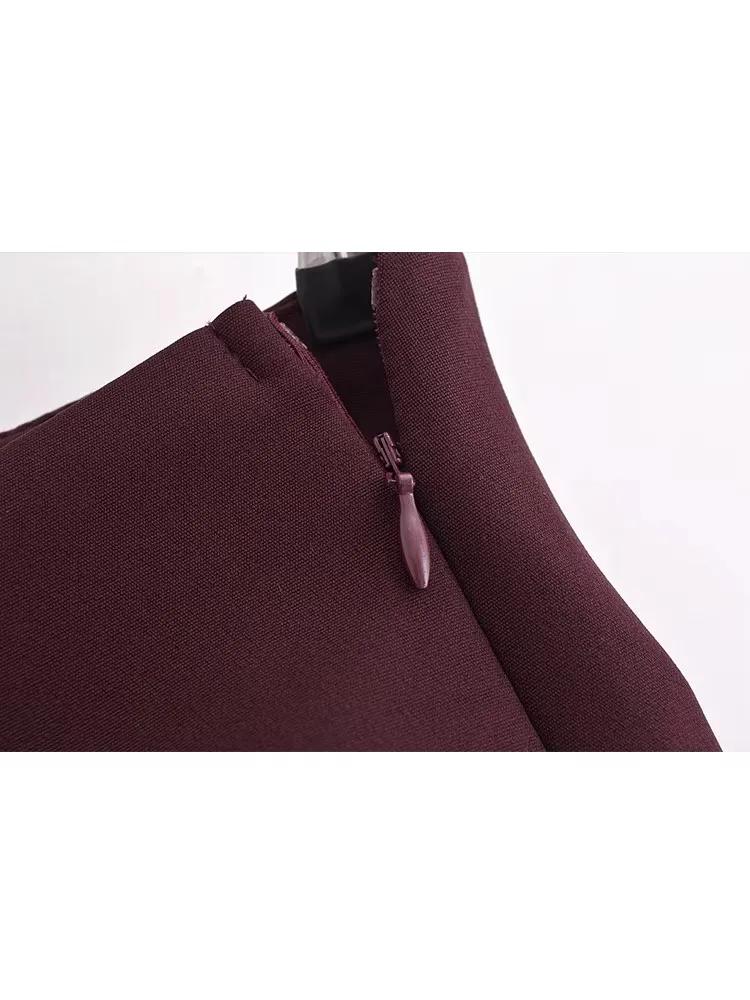 TFMLN nouveau printemps femmes solide jupe mode casual côté fermeture éclair Mini Shorts jupes Vinta