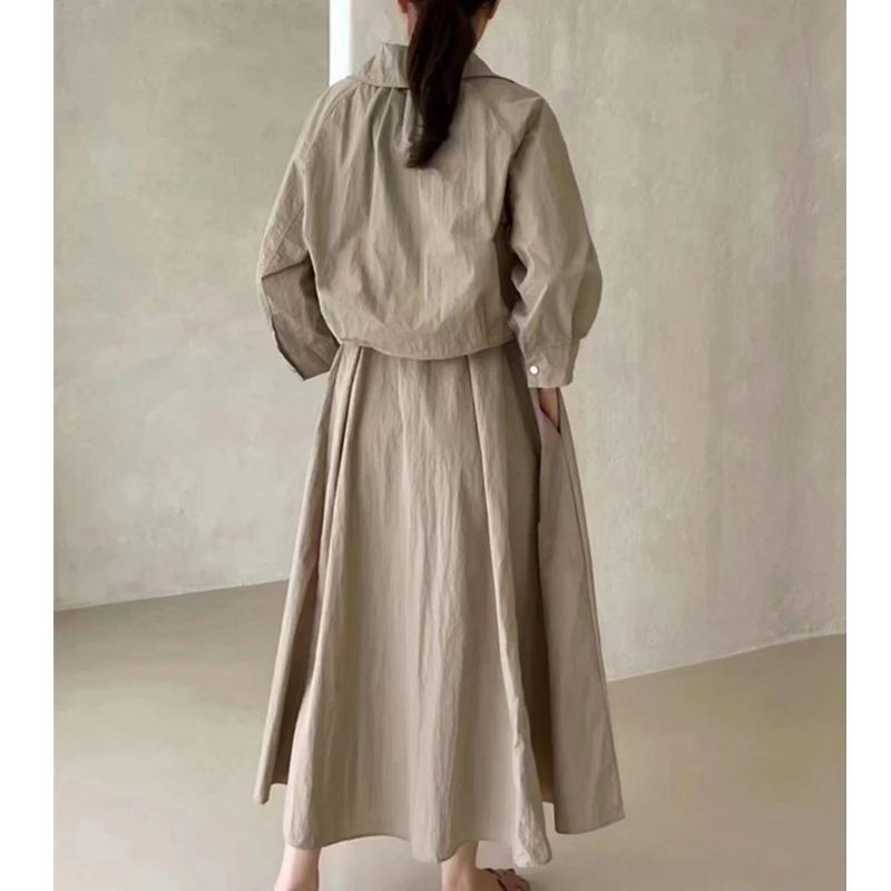 REALEFT – robe d'été 2 pièces pour femmes, ensemble veste courte rabattue et robe débardeur décontra
