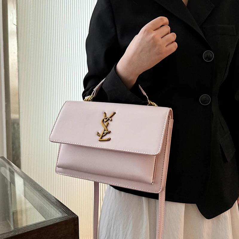 Sac Messager Femme de Marque de Luxe, Sac à Langer Élégant en Cuir, Design Minimaliste Grande Capaci