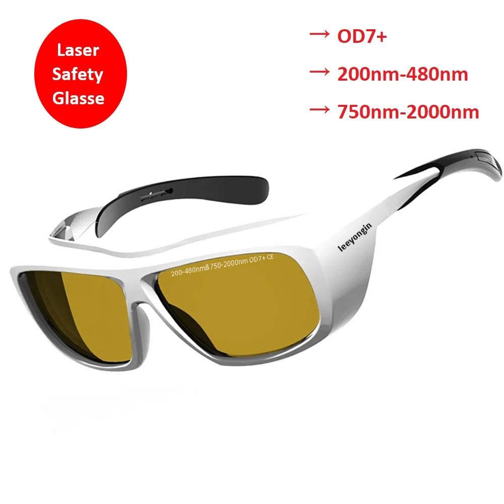Lunettes de sécurité laser ipl OD7 405nm 445nm 755nm 808nm 980nm 1064nm longueur d'onde Violet rouge