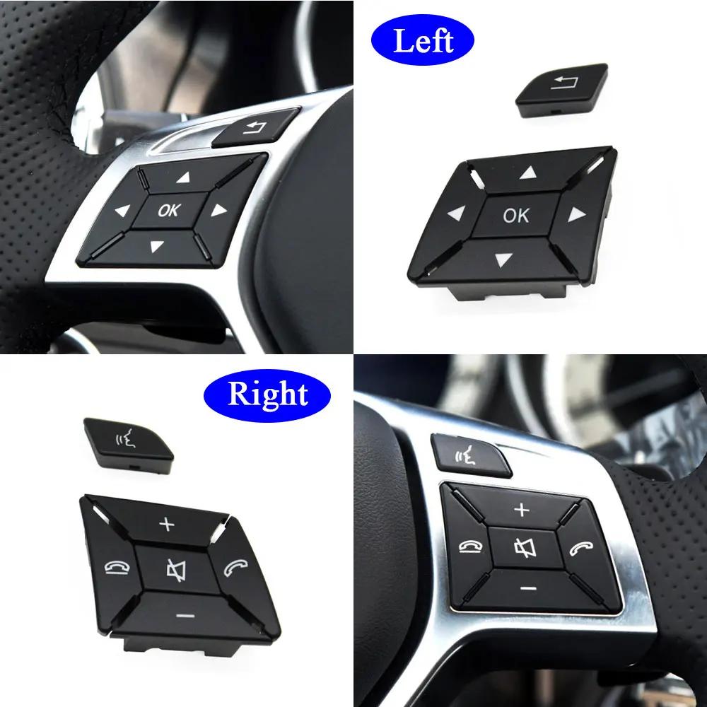 Joli de commande de couverture de volant de voiture, bouton multifonctionnel pour Mercedes Benz C E