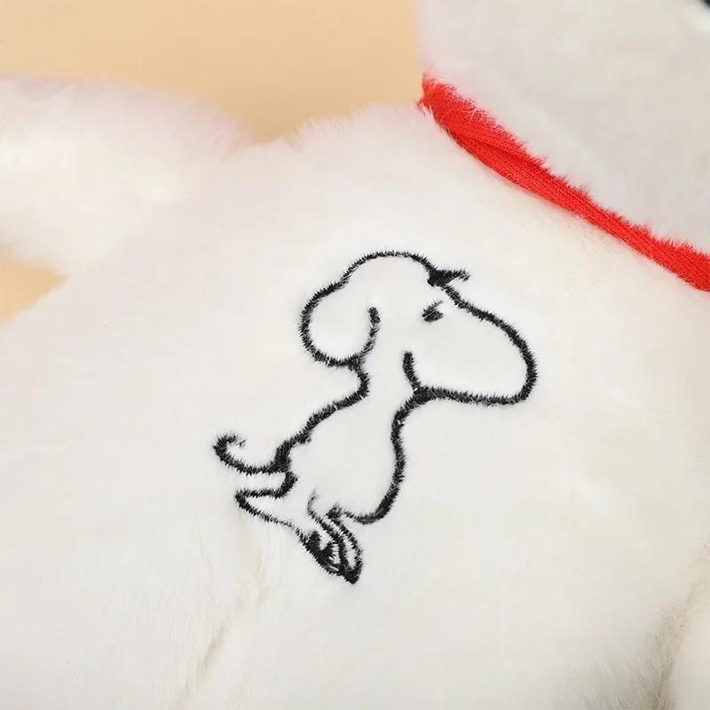 Nouveau bébé respiration apaisant Snoopy chien blanc en peluche poupée compagnon de couchage musique