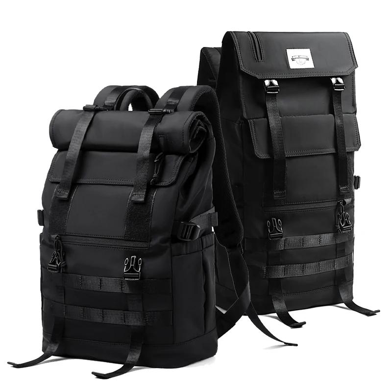 MOYYI 3 en 1 sac à dos pour ordinateur portable extensible hommes femmes grand rouleau haut voyage s