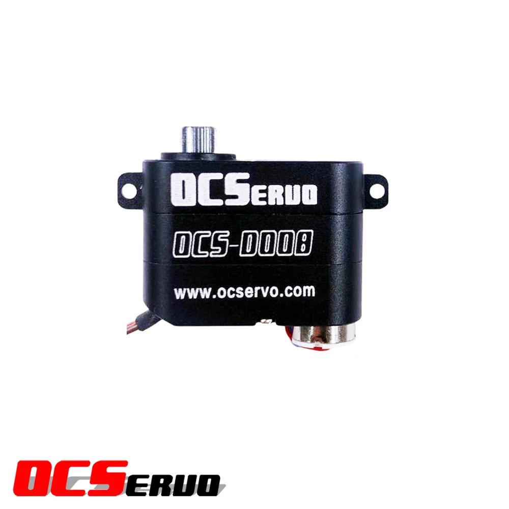 OCS-D008 7,4 V 3,2 kg.cm 7,7 g 0,07 S/60 °    Moteur sans noyau Micro servo engrenage métallique tou