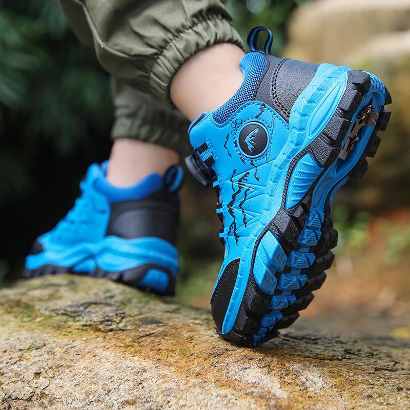Chaussures de randonnée antidérapantes pour enfants, chaussures d'extérieur chaudes pour enfants, al