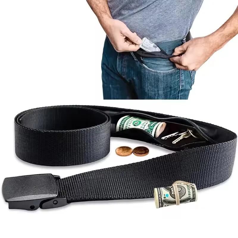 Nouveau voyage argent Anti-vol ceinture taille sac femmes Portable caché argent sangle ceinture port