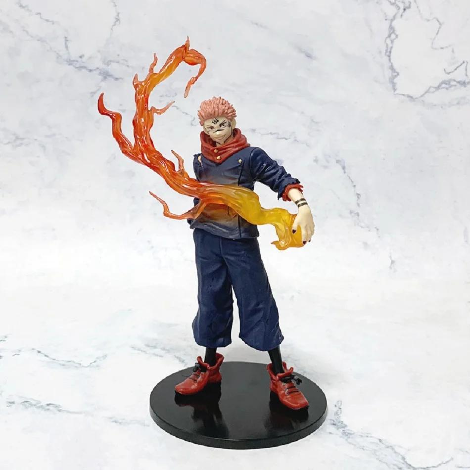 Figurine de dessin animé Jujutsu Kaisen Itadori Yuji, 21cm, modèle de poupée en PVC, jouets de Colle