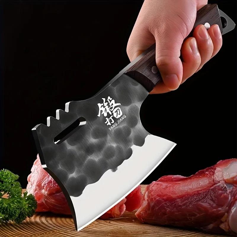 Couteau à découper épais, couteau spécial pour couper les os, couteau de boucher, adapté à la cuisin