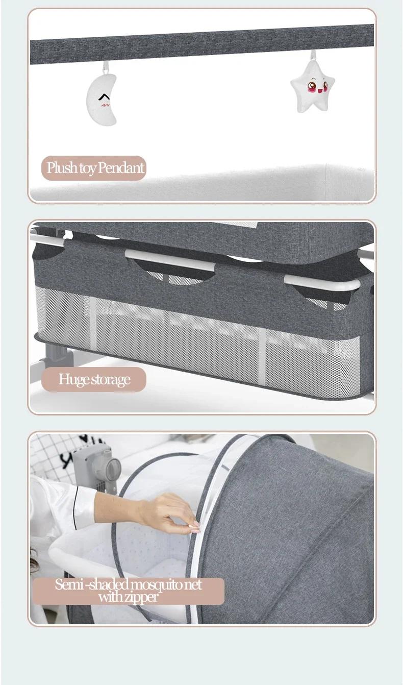 Berceaux pour bébé, berceau électrique pour nouveau-nés, couffin à bascule Portable avec balançoire 