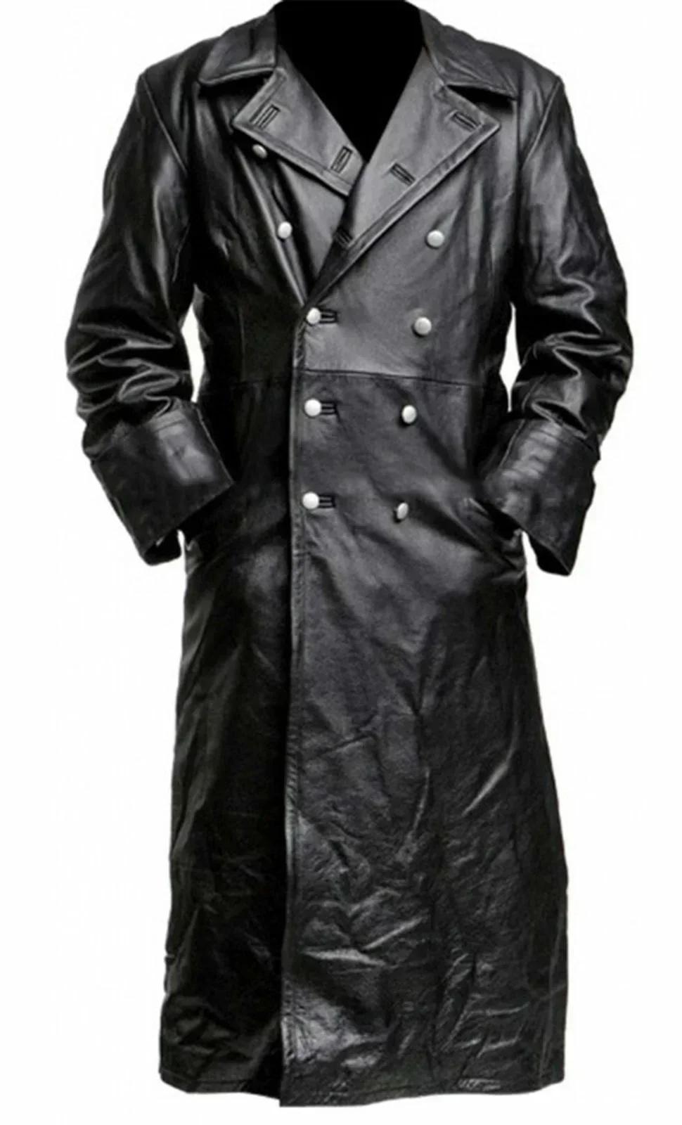 Manteau d'officier militaire classique allemand de la seconde guerre mondiale pour hommes, manteau d