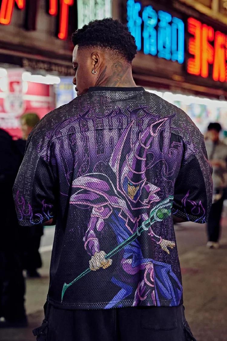 Nouveau grand T-shirt Xia Xin joint américain yu-gi-wang Super survêtement rue sport trous amples dé