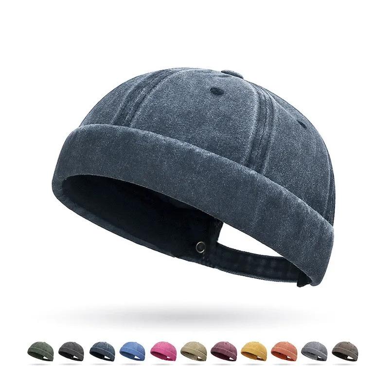 Casquette hip-hop délavée à capote souple de style rue – Chapeau de fermier unisexe et polyvalent