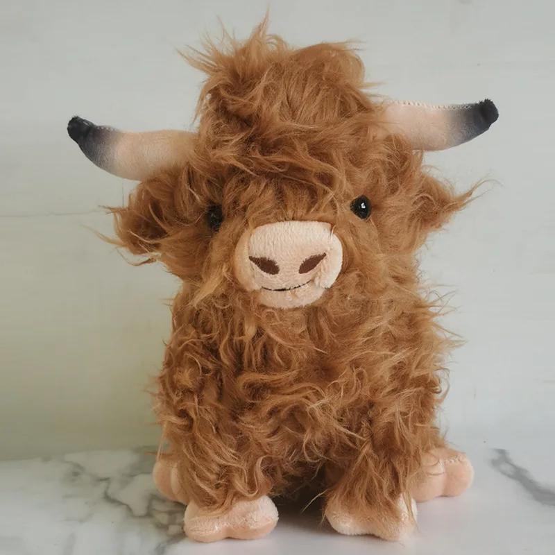 CYISONAL Highland vache animaux en peluche peluche taureau peluche poupée animale cadeau doux pour e