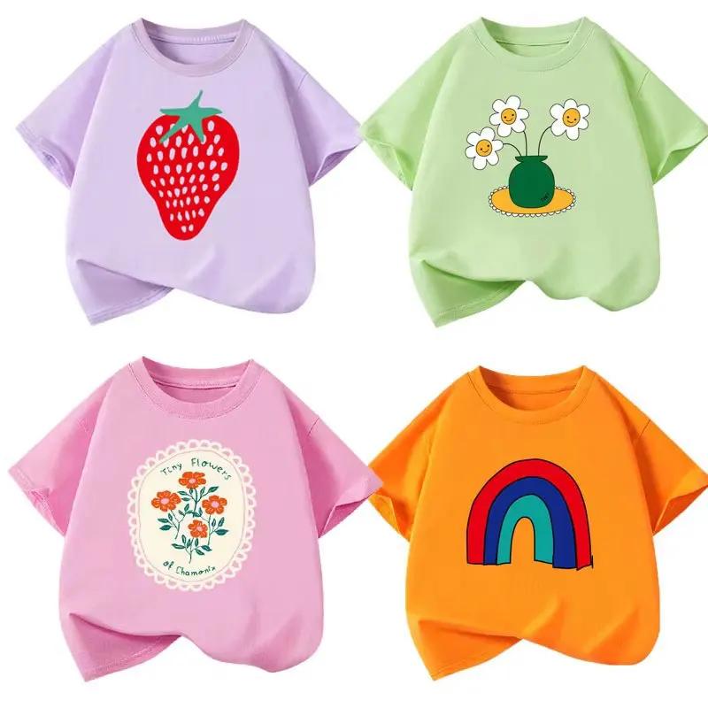 T-shirts et chemisiers à manches courtes pour filles, uniformes scolaires d'été 2025 pour adolescent