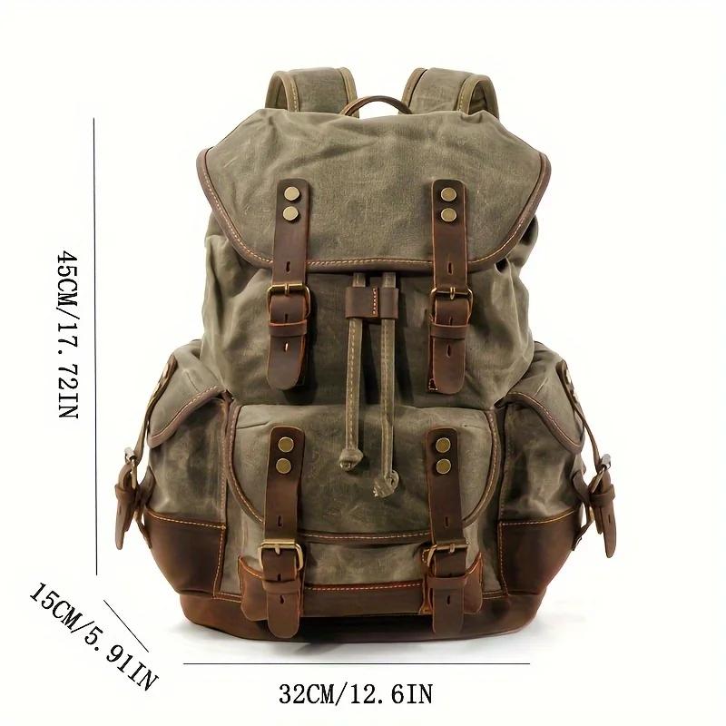 Sac à dos rétro d'extérieur, sac à dos de loisirs pour étudiants, sac de voyage de grande capacité, 