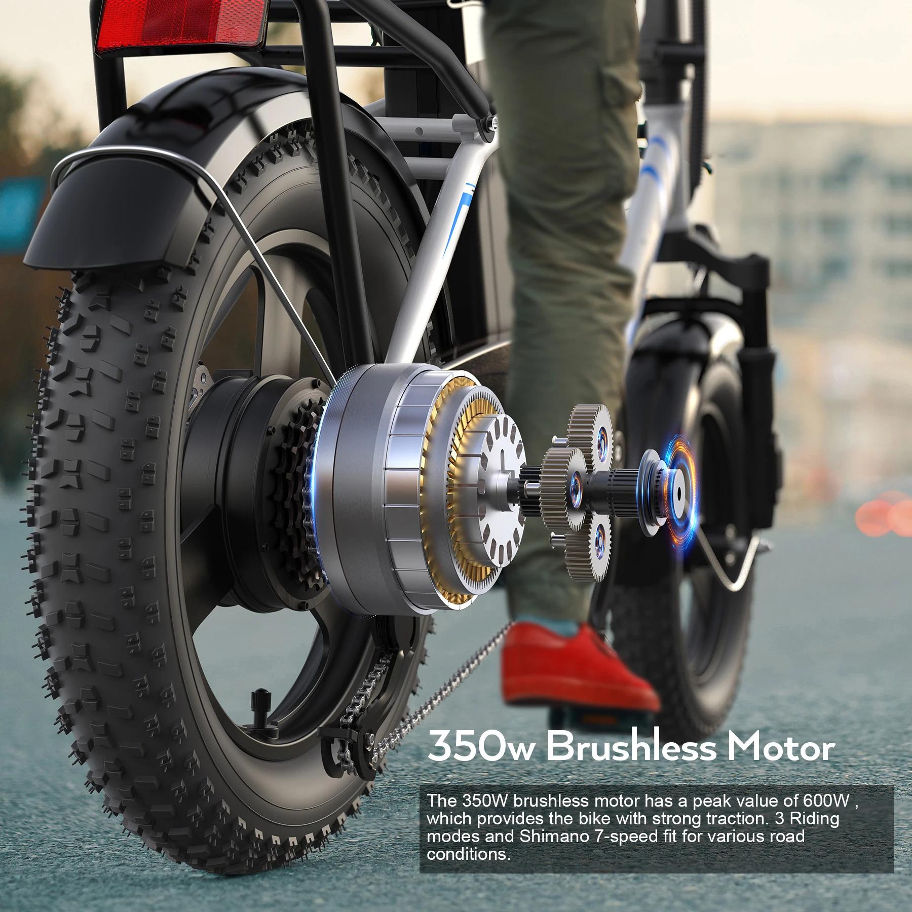 Vélo électrique Fat Opathy pour adultes, vélo électrique pliant, batterie perfective 48V, 20MPH, 3.0