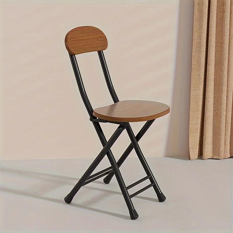 Chaise pliante de Style classique avec siège ovale, Portable, aucun assemblage nécessaire, cadre mét