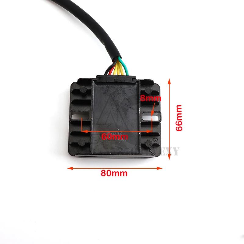 Redresseur Sochi Performance 12V, 6 Fils 6 Câbles DC, Tension Noire, pour Dean 6, 150cc, 200cc, 250c