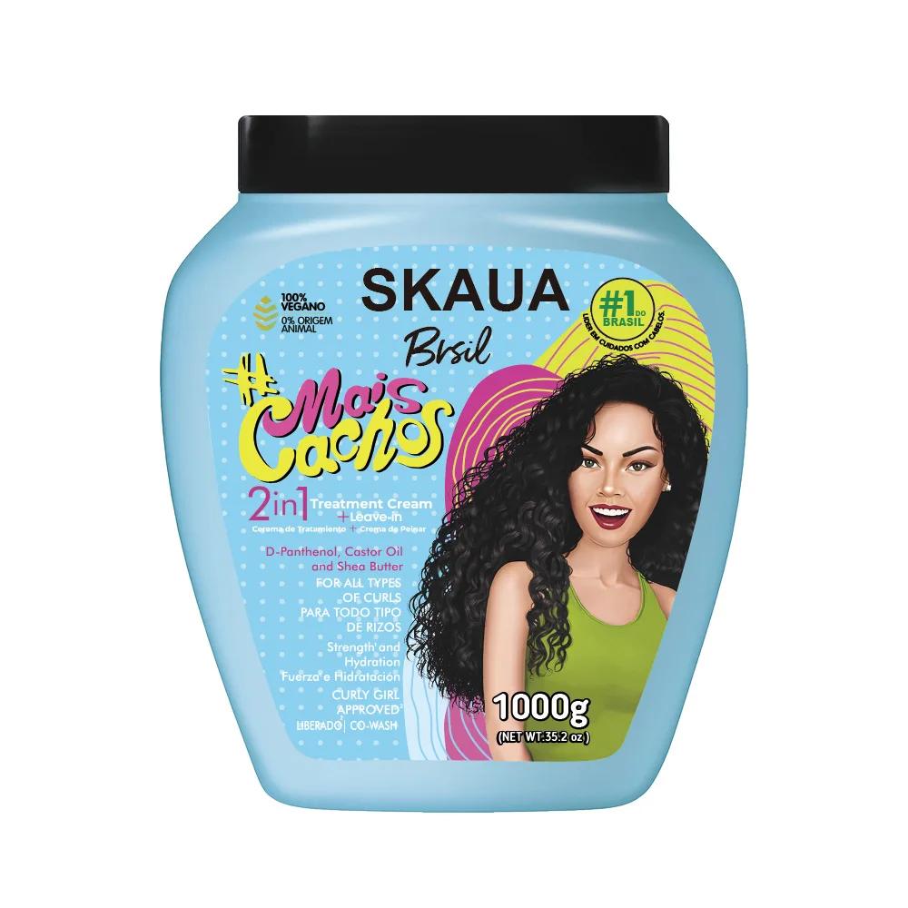 Masque capillaire et après-shampooing 2 en 1 à l'huile de noix brésilienne : améliore les cheveux se