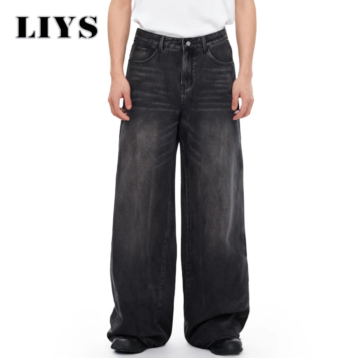 Jean quatre saisons pour hommes Version coréenne étudiant pantalon décontracté américain rétro gris 
