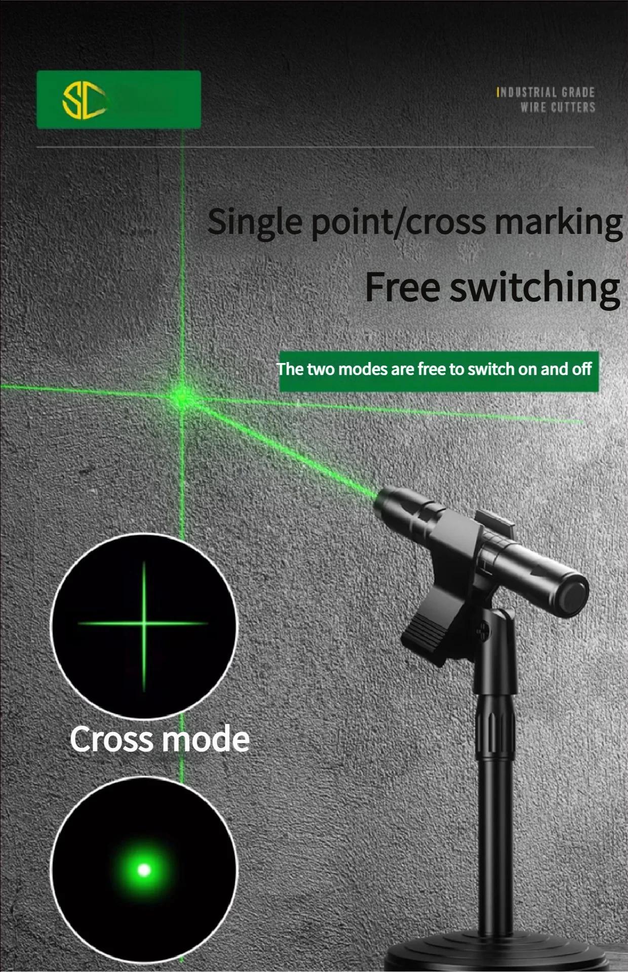 Outil laser auto-nivelant : niveau laser à lignes transversales, pointeur de positionnement infrarou