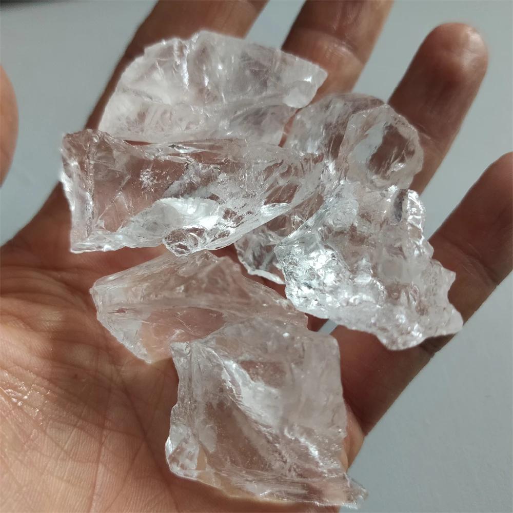 Pierre de Quartz claire naturelle, cristal de roche blanche, pierre de guérison brute et cristaux, d