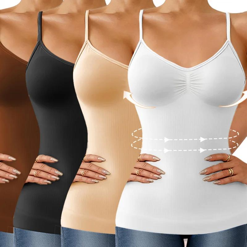 1pc femmes Camisole Shapewear hauts contrôle du ventre intégré soutien-gorge réservoir façonnage cor