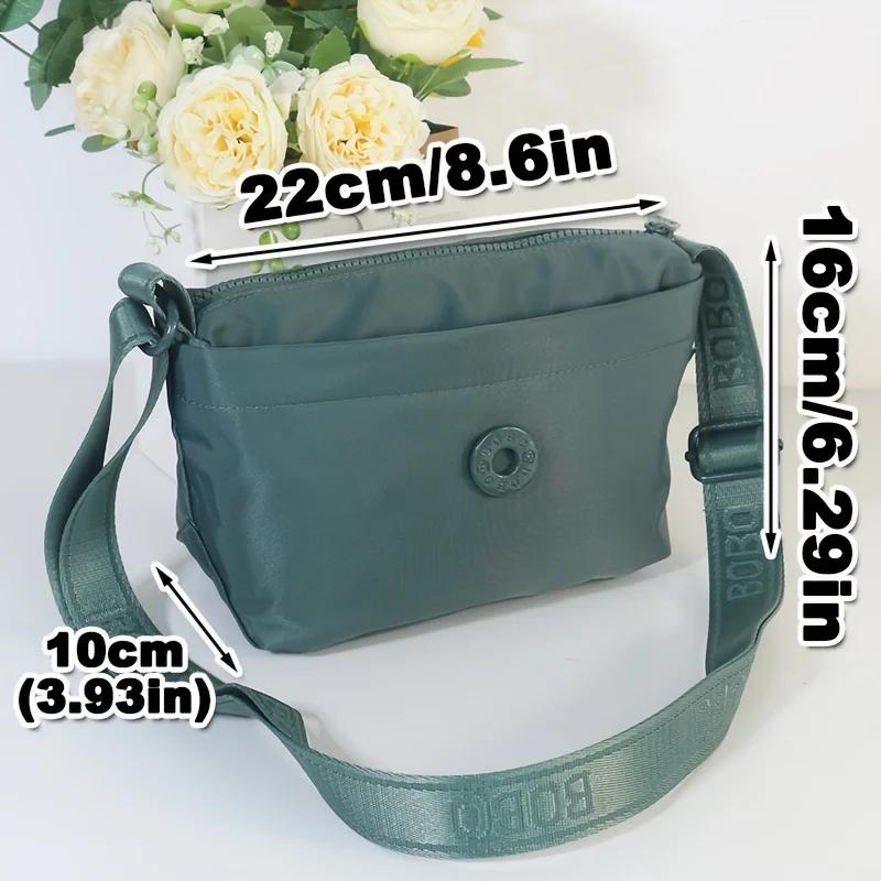 Sacs à bandoulière tendance pour femmes, sac messager, matériau en nylon de haute qualité, 3 poches,