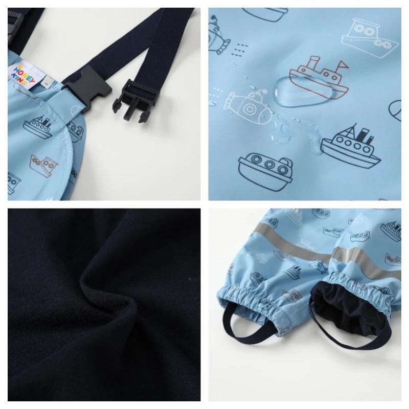 Ensemble de vêtements pour enfants HONEYKING, combinaison imperméable, salopette bébé, pantalon, com