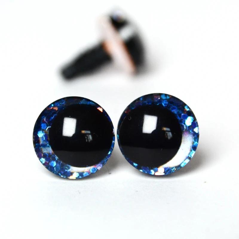 20 pièces nouveaux yeux étranges 16mm 18mm 20mm 25mm 30mm 3D dessin animé paillettes jouet yeux de s