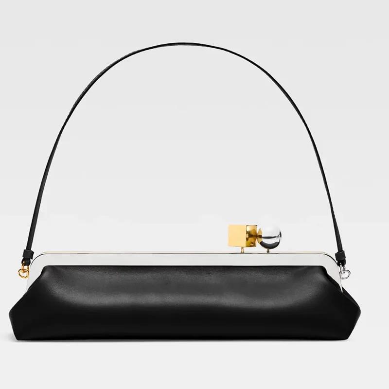Nouvelle Pochette de Soirée de Luxe à Fermoir Kisslock pour Femmes, Sac à Main de Créateur Tendance,
