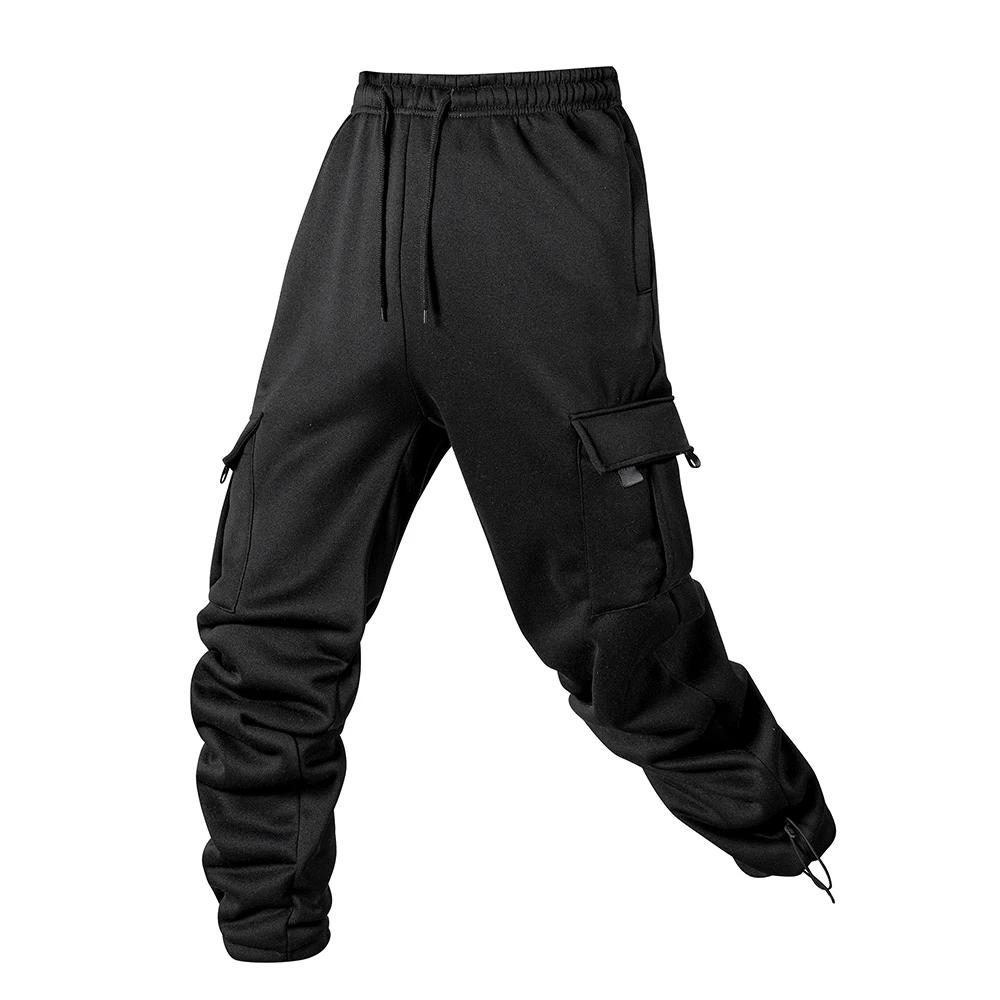 Viser de jogging multi-poches pour hommes, pantalons de survêtement longs, pantalons de fitness, pro