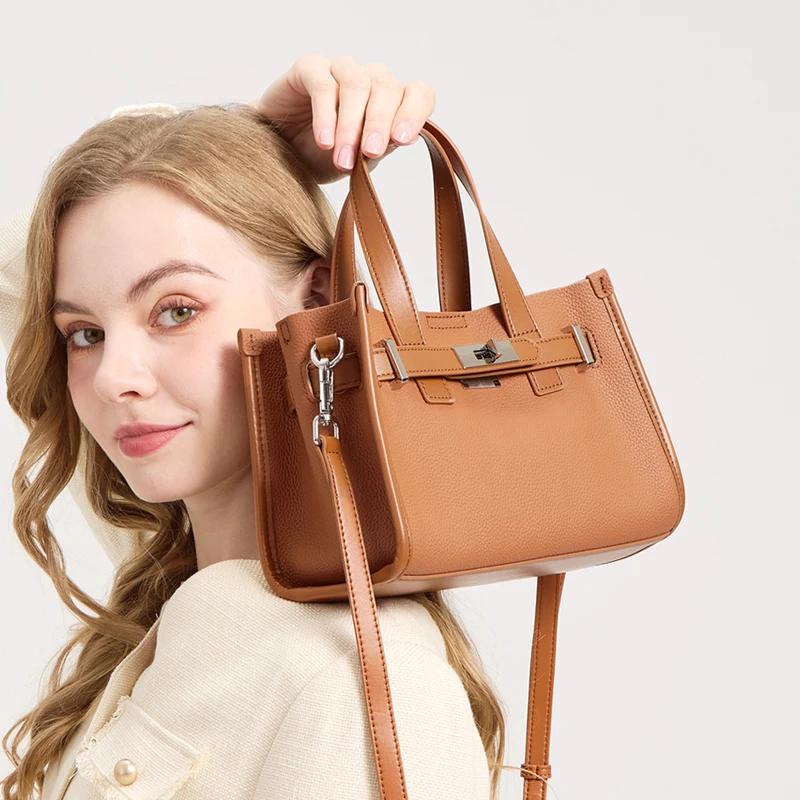 Sac cartable en peau de vache pour femmes 2026 mini sac à main de luxe qualité sacs à main en cuir v